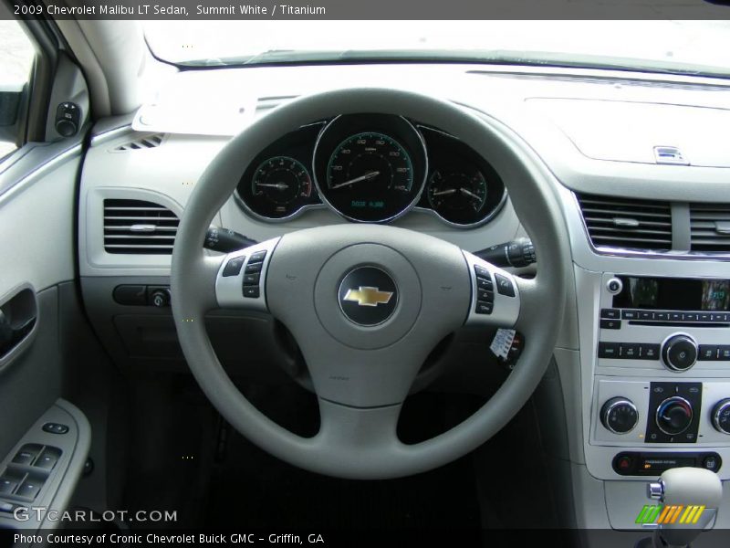 Summit White / Titanium 2009 Chevrolet Malibu LT Sedan
