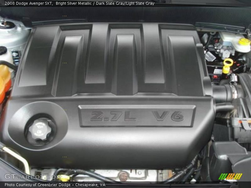 Bright Silver Metallic / Dark Slate Gray/Light Slate Gray 2008 Dodge Avenger SXT