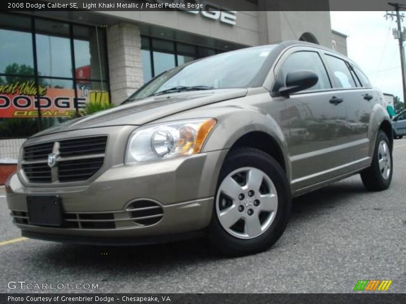 Light Khaki Metallic / Pastel Pebble Beige 2008 Dodge Caliber SE