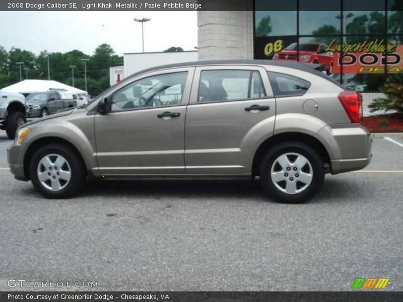 Light Khaki Metallic / Pastel Pebble Beige 2008 Dodge Caliber SE