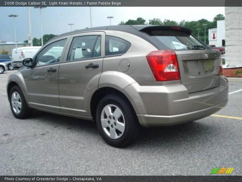 Light Khaki Metallic / Pastel Pebble Beige 2008 Dodge Caliber SE