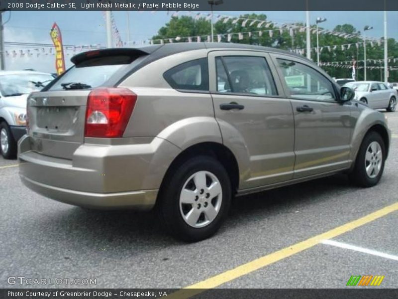 Light Khaki Metallic / Pastel Pebble Beige 2008 Dodge Caliber SE