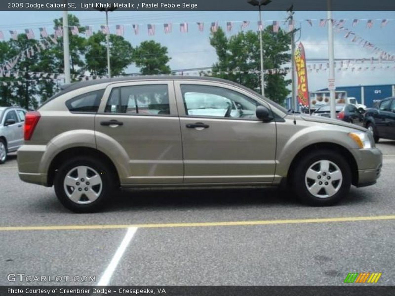 Light Khaki Metallic / Pastel Pebble Beige 2008 Dodge Caliber SE