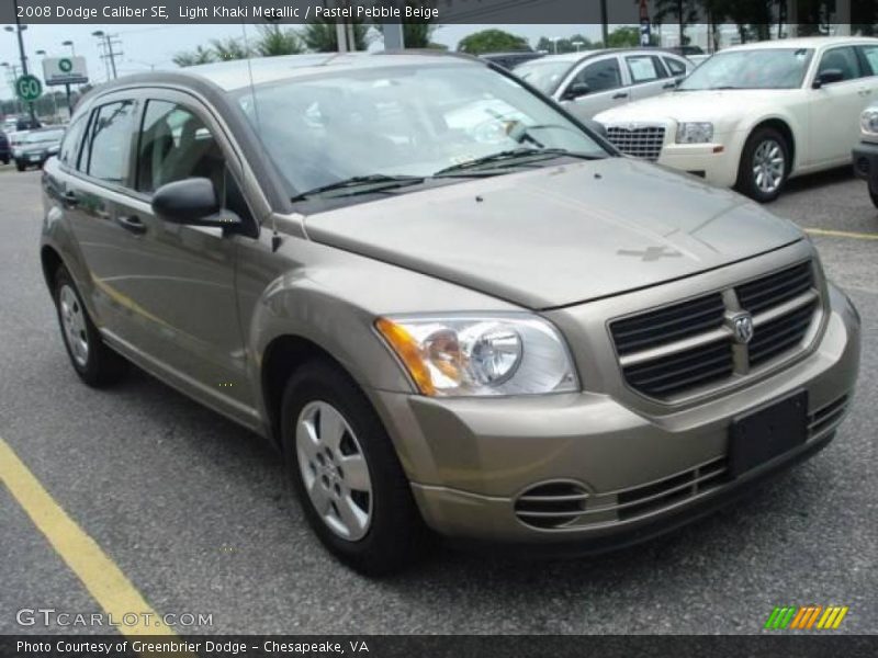 Light Khaki Metallic / Pastel Pebble Beige 2008 Dodge Caliber SE