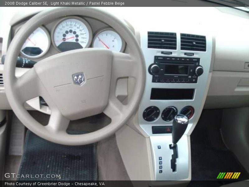 Light Khaki Metallic / Pastel Pebble Beige 2008 Dodge Caliber SE