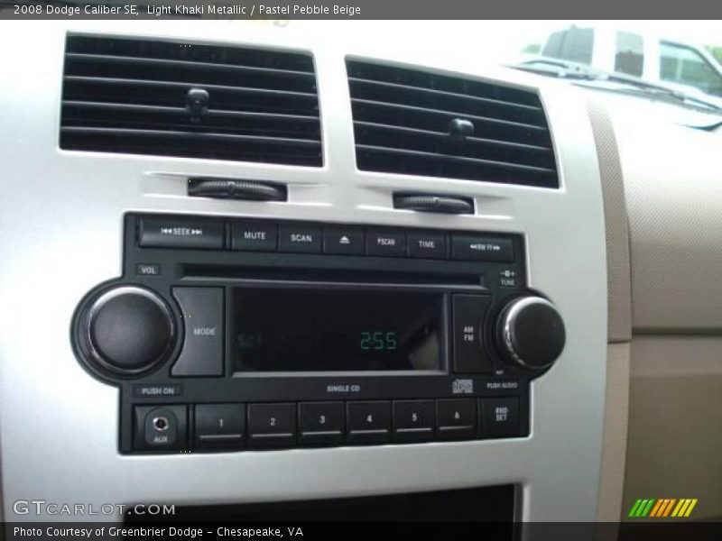 Light Khaki Metallic / Pastel Pebble Beige 2008 Dodge Caliber SE