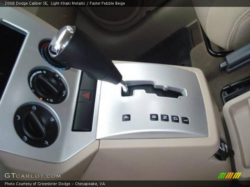 Light Khaki Metallic / Pastel Pebble Beige 2008 Dodge Caliber SE
