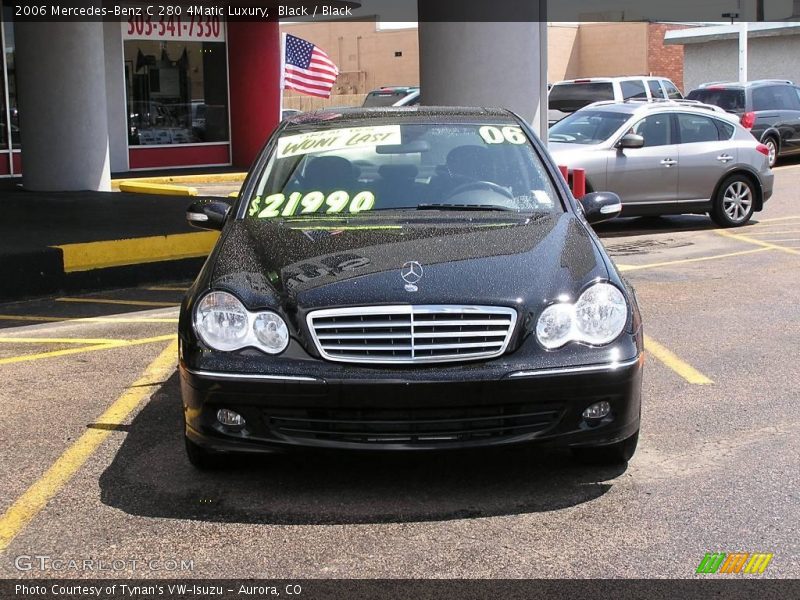 Black / Black 2006 Mercedes-Benz C 280 4Matic Luxury