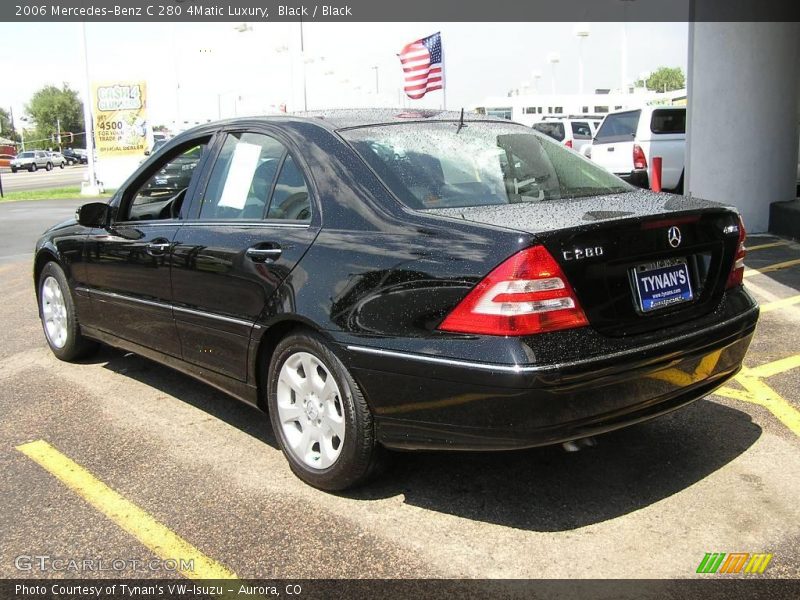 Black / Black 2006 Mercedes-Benz C 280 4Matic Luxury