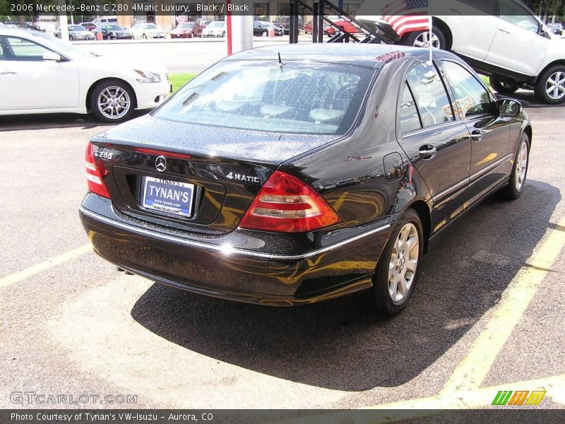 Black / Black 2006 Mercedes-Benz C 280 4Matic Luxury