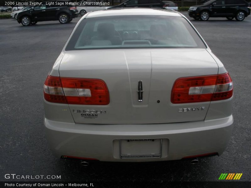 Light Sage Metallic / Charcoal/Sand 2006 Lincoln Zephyr