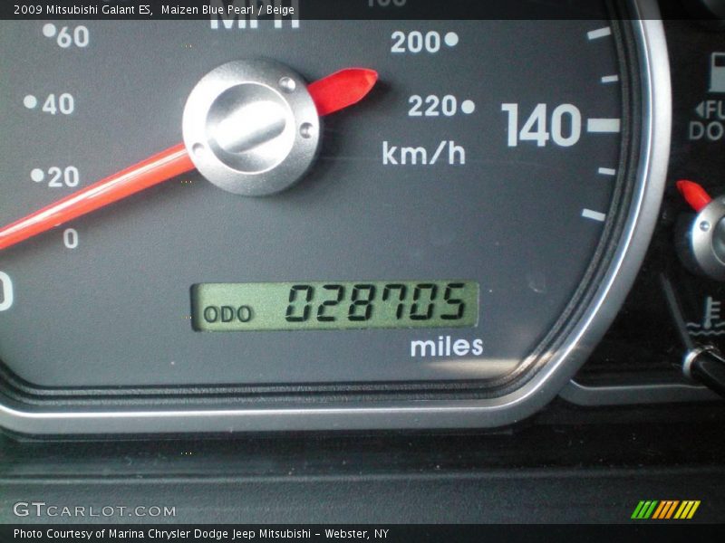 Maizen Blue Pearl / Beige 2009 Mitsubishi Galant ES