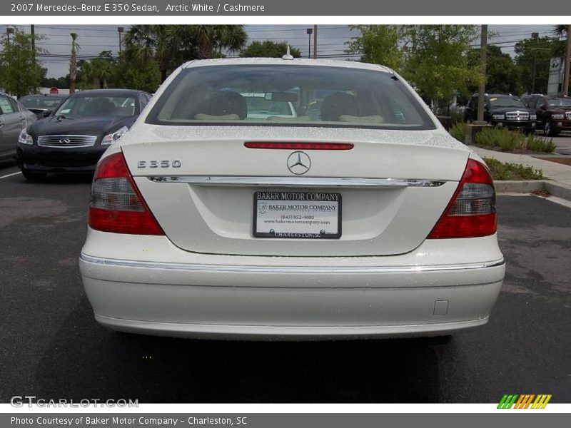 Arctic White / Cashmere 2007 Mercedes-Benz E 350 Sedan