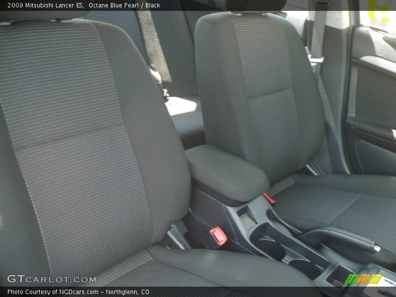 Octane Blue Pearl / Black 2009 Mitsubishi Lancer ES