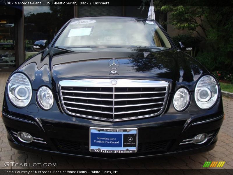 Black / Cashmere 2007 Mercedes-Benz E 350 4Matic Sedan