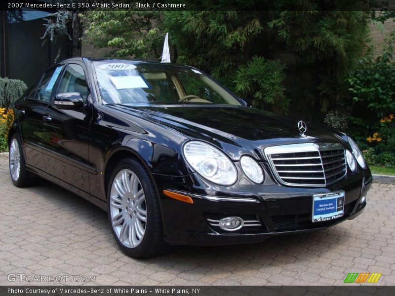 Black / Cashmere 2007 Mercedes-Benz E 350 4Matic Sedan