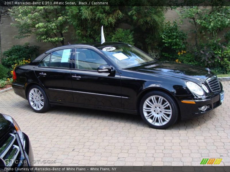 Black / Cashmere 2007 Mercedes-Benz E 350 4Matic Sedan