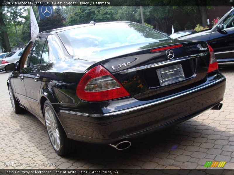 Black / Cashmere 2007 Mercedes-Benz E 350 4Matic Sedan