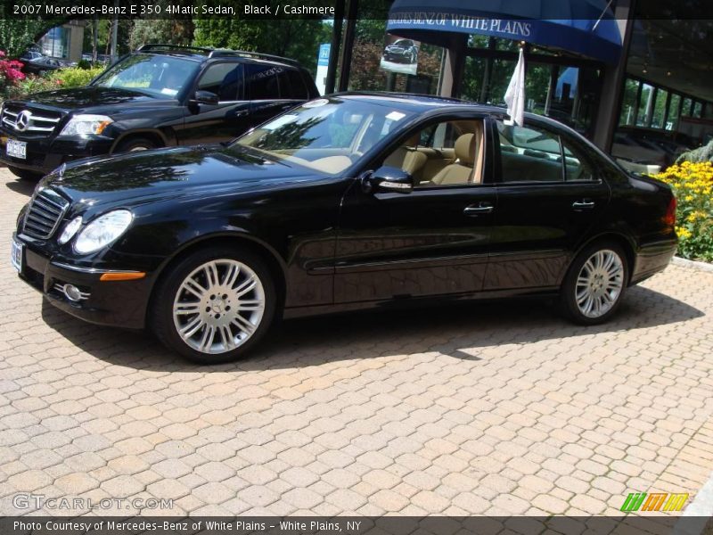 Black / Cashmere 2007 Mercedes-Benz E 350 4Matic Sedan