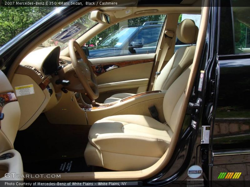 Black / Cashmere 2007 Mercedes-Benz E 350 4Matic Sedan