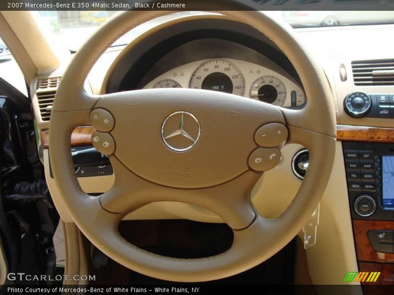 Black / Cashmere 2007 Mercedes-Benz E 350 4Matic Sedan