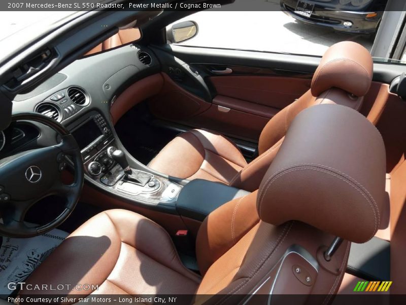 Pewter Metallic / Cognac Brown 2007 Mercedes-Benz SL 550 Roadster