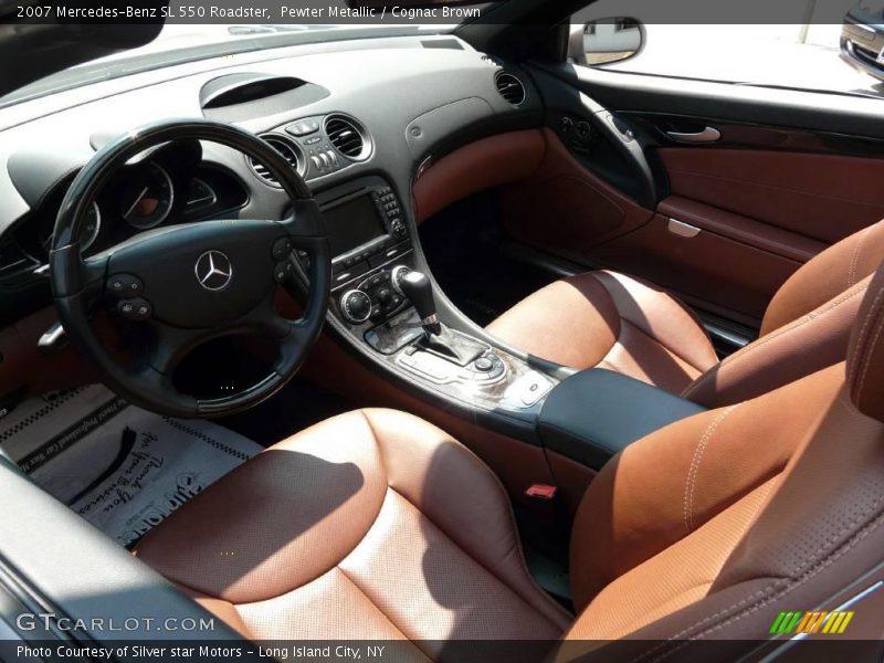 Pewter Metallic / Cognac Brown 2007 Mercedes-Benz SL 550 Roadster