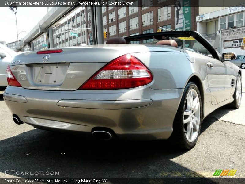Pewter Metallic / Cognac Brown 2007 Mercedes-Benz SL 550 Roadster
