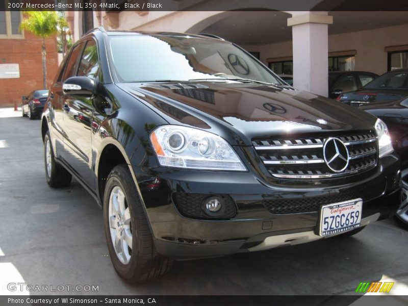 Black / Black 2007 Mercedes-Benz ML 350 4Matic