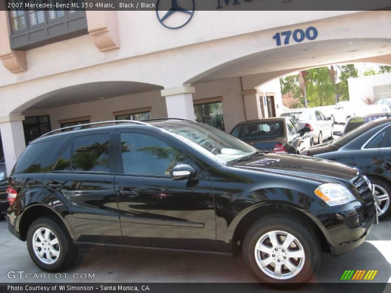 Black / Black 2007 Mercedes-Benz ML 350 4Matic
