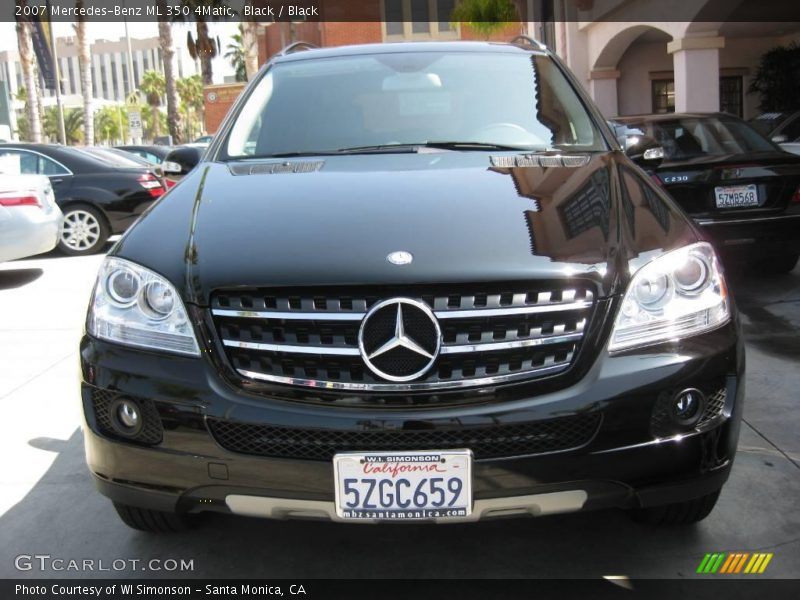 Black / Black 2007 Mercedes-Benz ML 350 4Matic