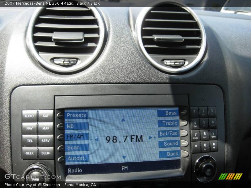 Black / Black 2007 Mercedes-Benz ML 350 4Matic