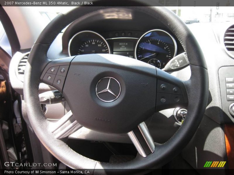 Black / Black 2007 Mercedes-Benz ML 350 4Matic