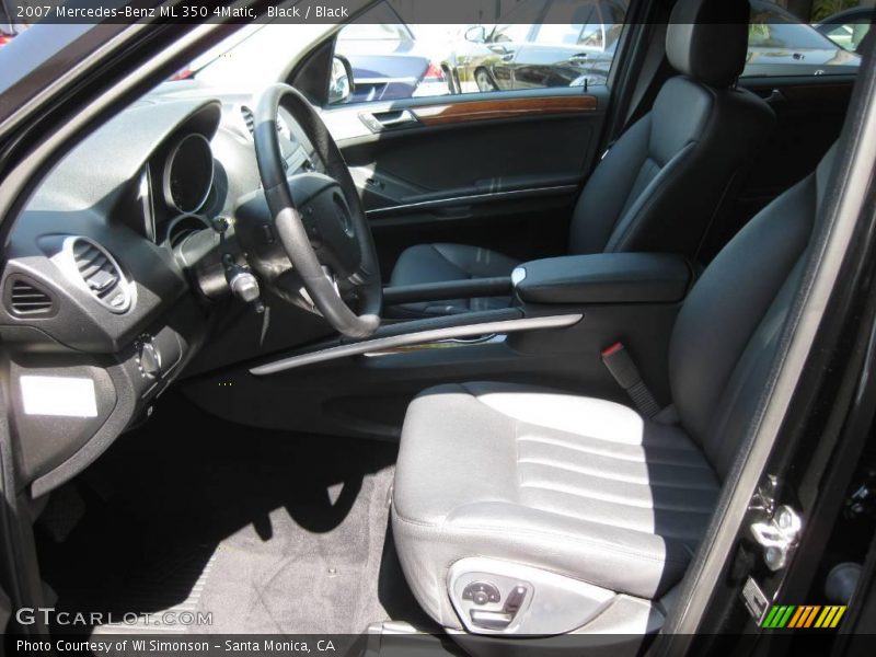 Black / Black 2007 Mercedes-Benz ML 350 4Matic
