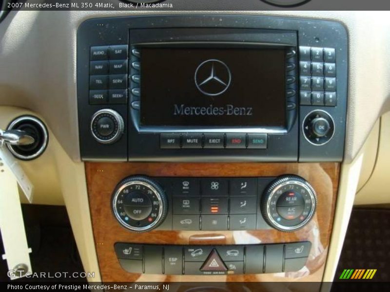 Black / Macadamia 2007 Mercedes-Benz ML 350 4Matic