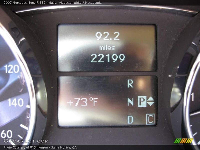 Alabaster White / Macadamia 2007 Mercedes-Benz R 350 4Matic