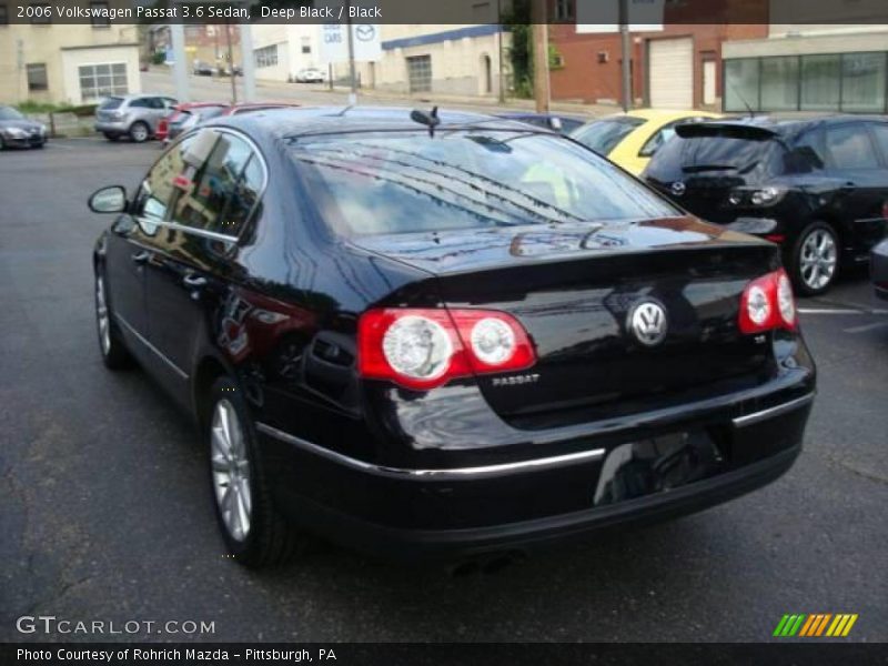 Deep Black / Black 2006 Volkswagen Passat 3.6 Sedan