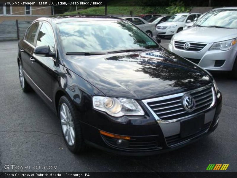 Deep Black / Black 2006 Volkswagen Passat 3.6 Sedan