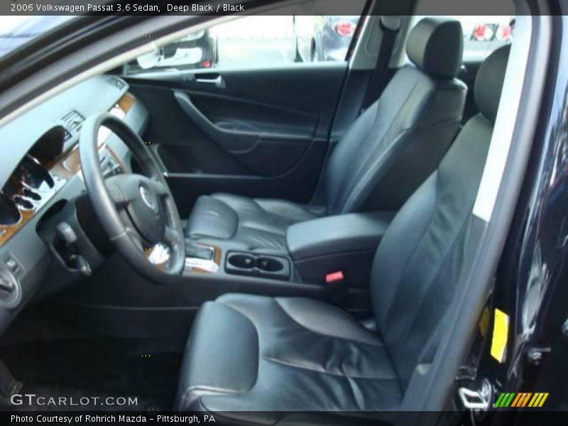 Deep Black / Black 2006 Volkswagen Passat 3.6 Sedan