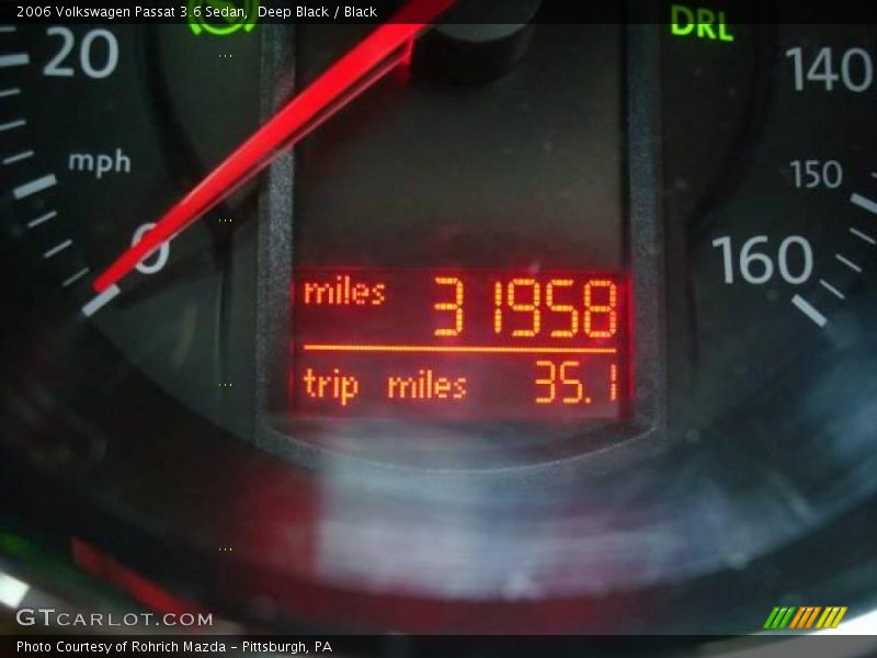 Deep Black / Black 2006 Volkswagen Passat 3.6 Sedan