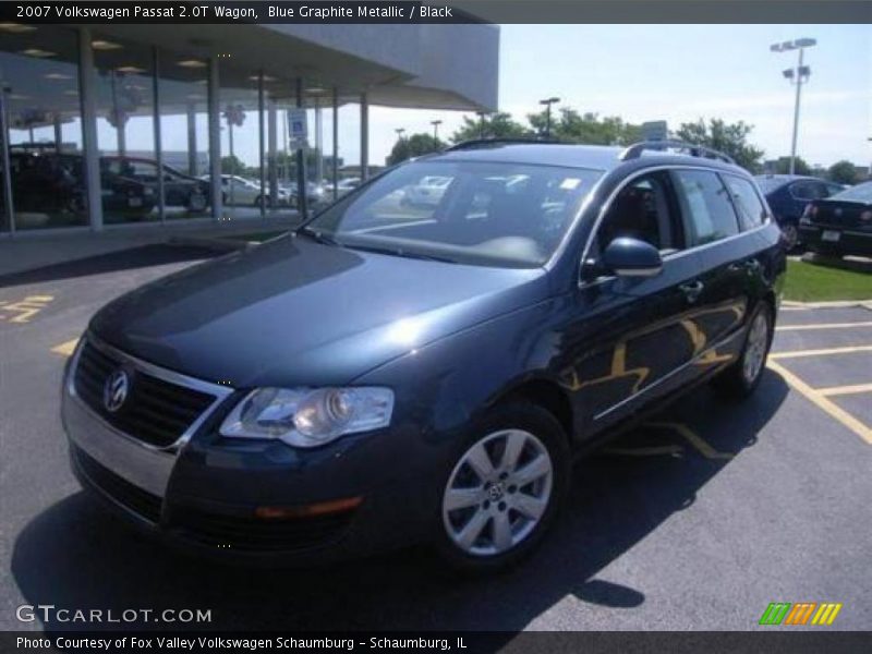 Blue Graphite Metallic / Black 2007 Volkswagen Passat 2.0T Wagon