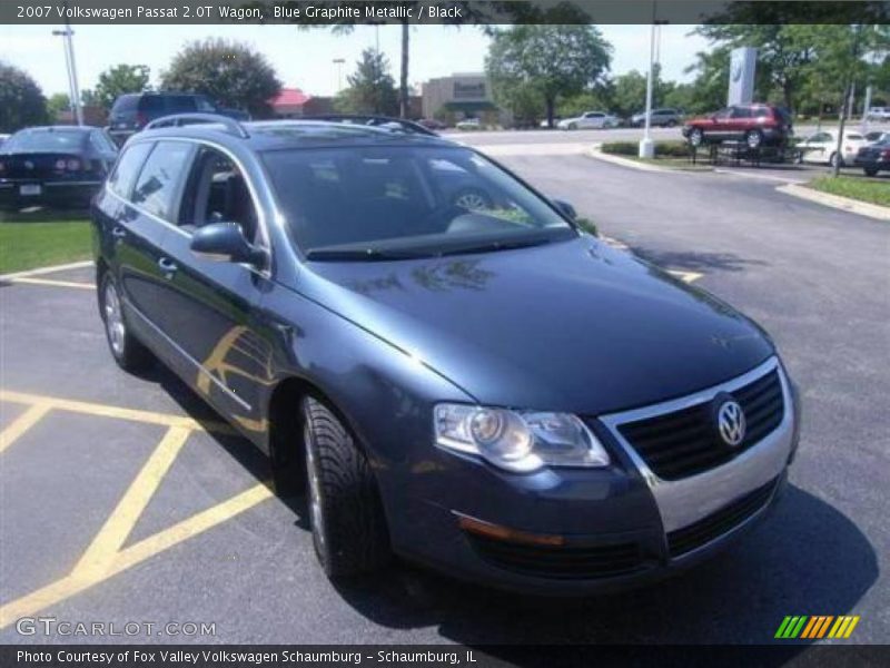 Blue Graphite Metallic / Black 2007 Volkswagen Passat 2.0T Wagon