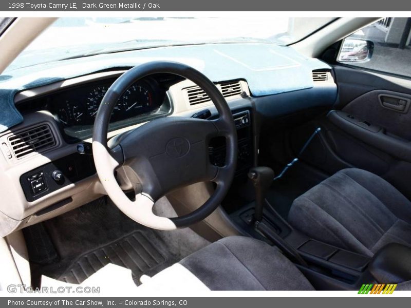 Dark Green Metallic / Oak 1998 Toyota Camry LE