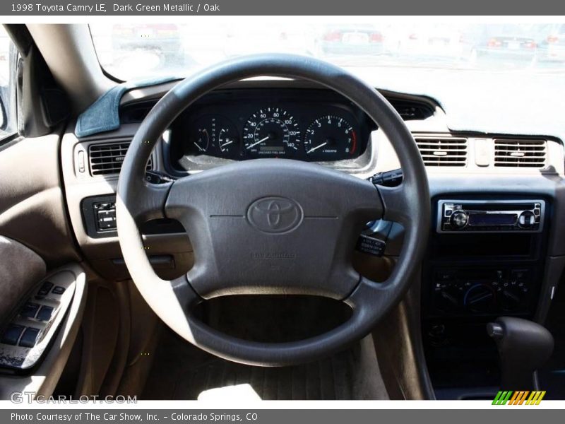 Dark Green Metallic / Oak 1998 Toyota Camry LE