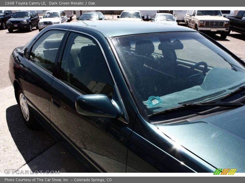 Dark Green Metallic / Oak 1998 Toyota Camry LE