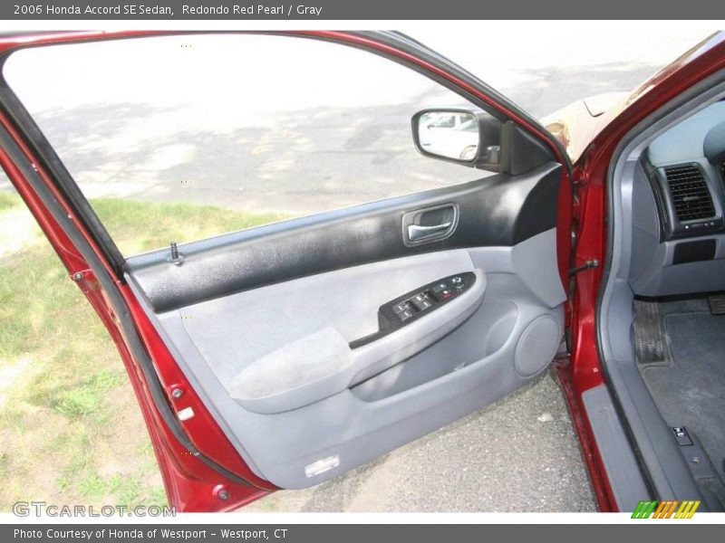 Redondo Red Pearl / Gray 2006 Honda Accord SE Sedan