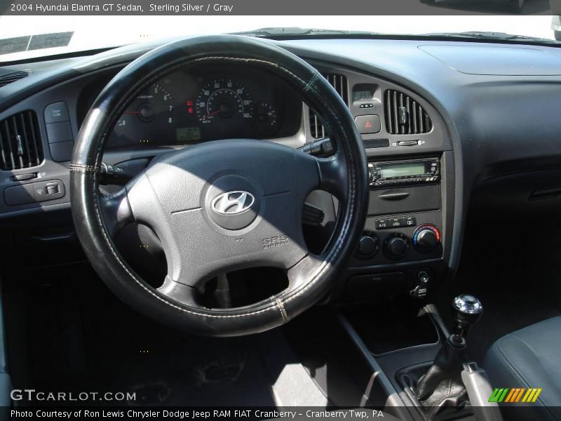 Sterling Silver / Gray 2004 Hyundai Elantra GT Sedan