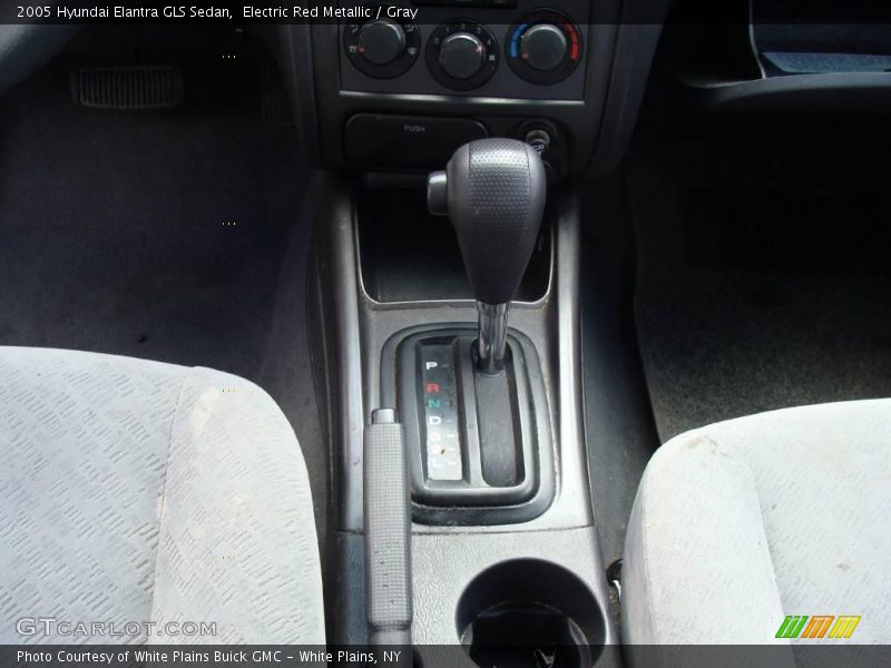 Electric Red Metallic / Gray 2005 Hyundai Elantra GLS Sedan