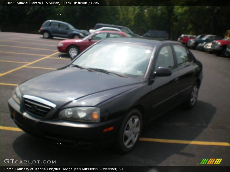 Black Obsidian / Gray 2005 Hyundai Elantra GLS Sedan