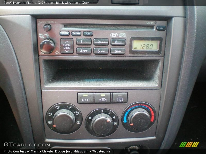 Black Obsidian / Gray 2005 Hyundai Elantra GLS Sedan